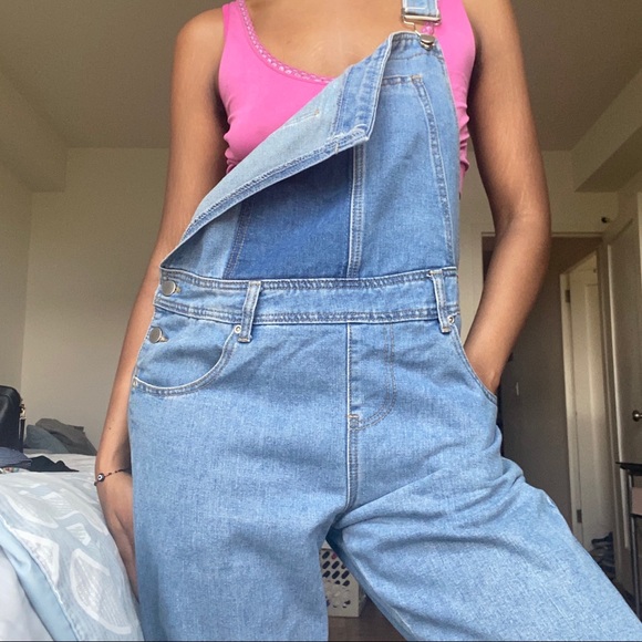 boohoo denim overalls